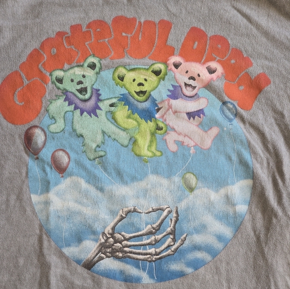 Grateful Dead Dancing Bear Oversized T-Shirt Distressed Unisex M - Picture 6 of 7